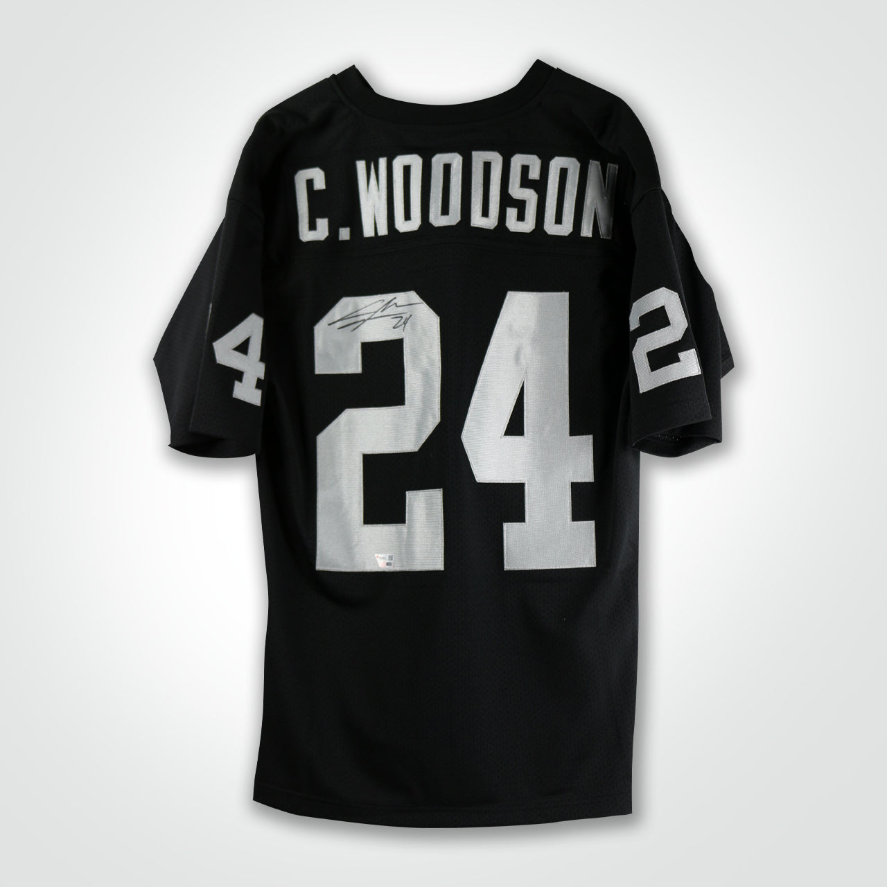 Charles Woodson Signed Raiders Mitchell Ness Authentic Jersey