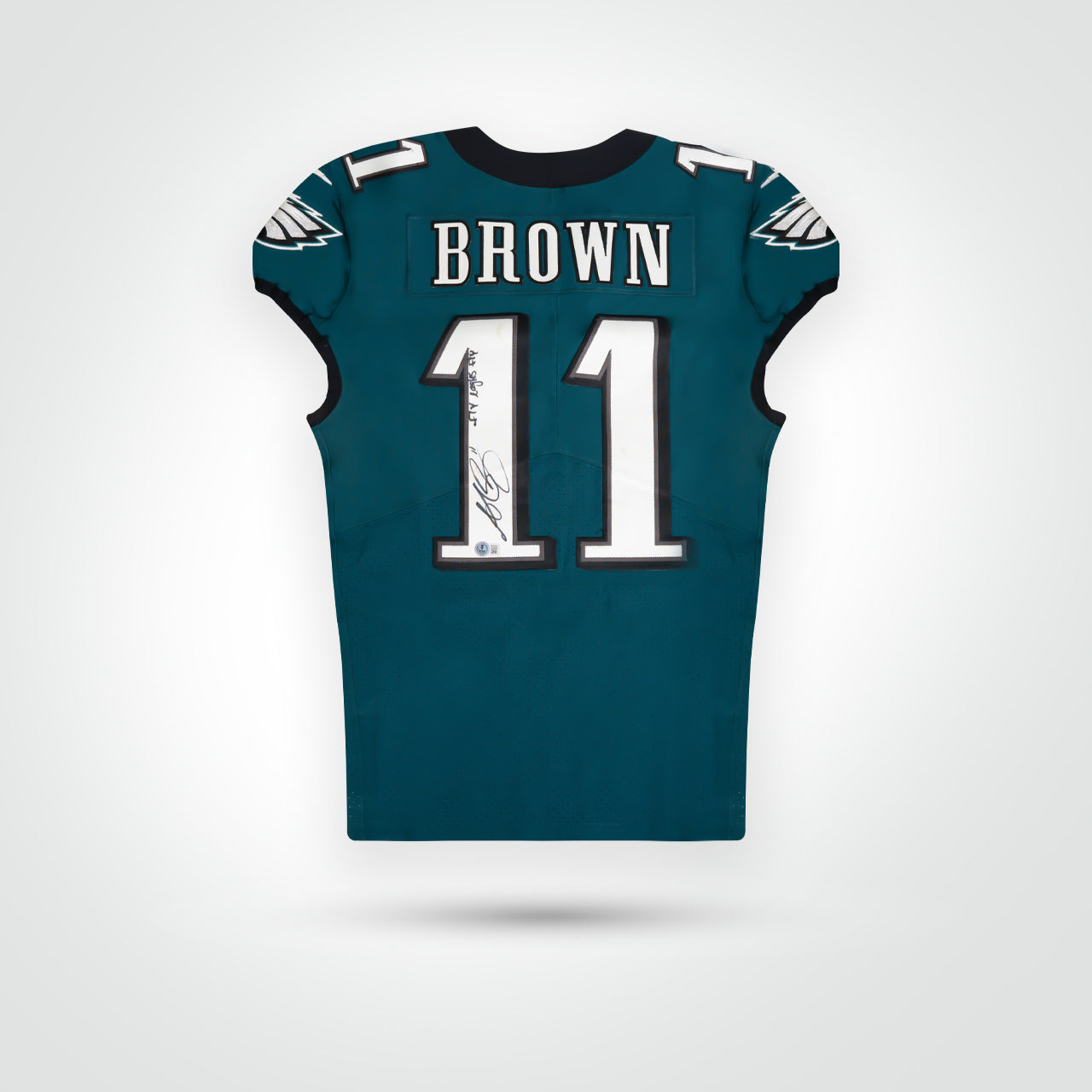 A.J. Brown Signed Eagles Game Used Jersey