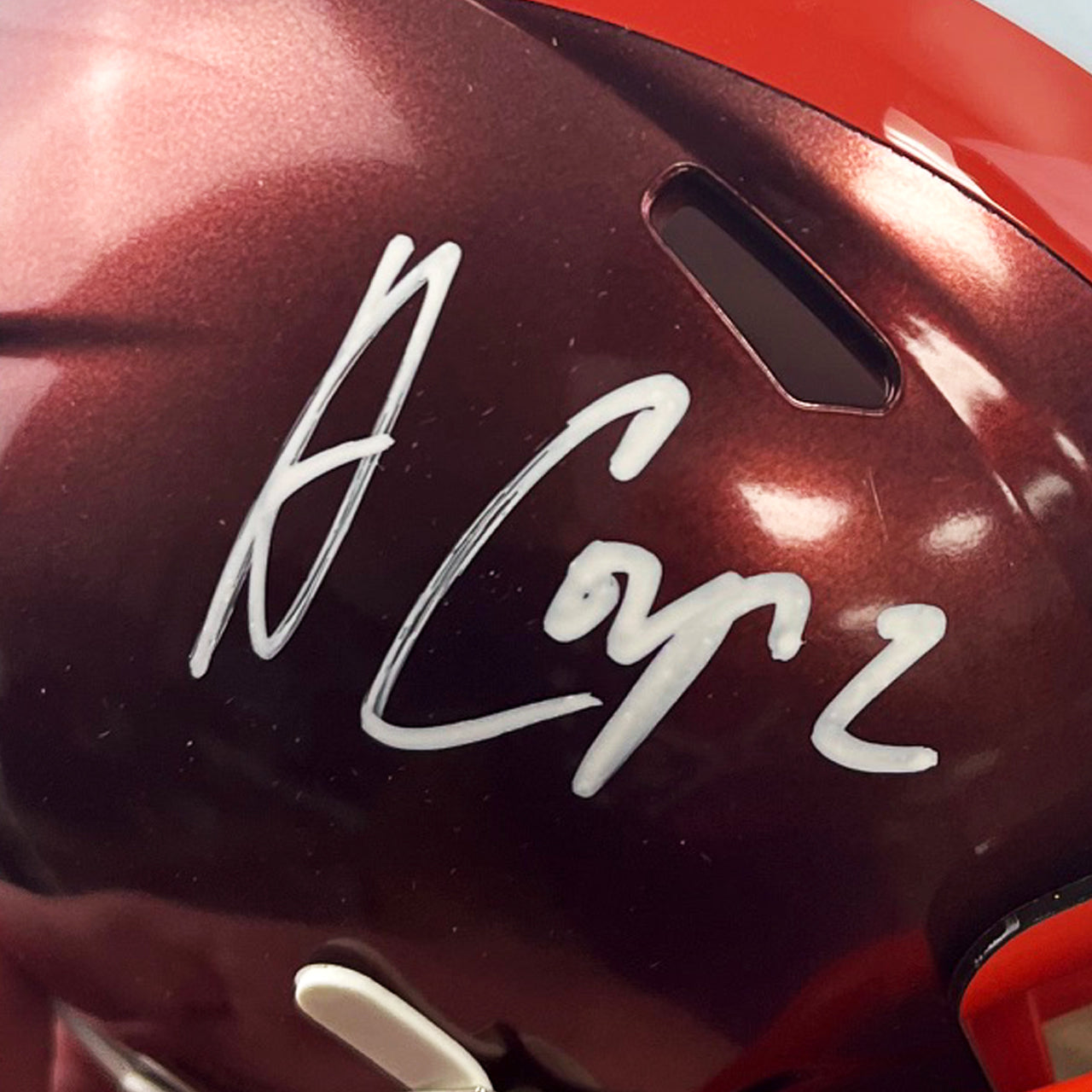 Amari Cooper Signed Browns Flash Speed Mini Helmet