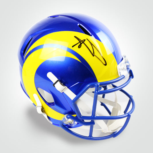 Aaron Donald Signed Rams Speed Full Size Replica Helmet