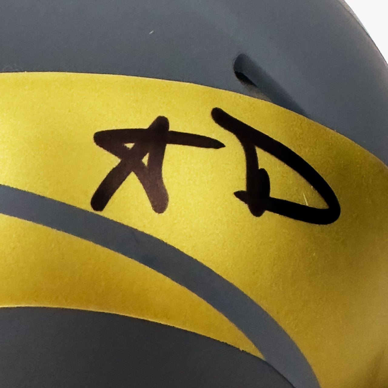 Aaron Donald Signed Rams Slate Mini Helmet