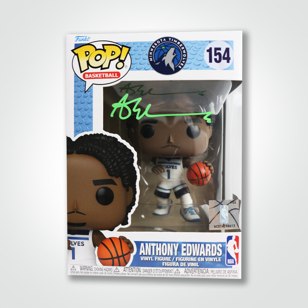 Anthony Edwards Signed Timberwolves Funko Pop!