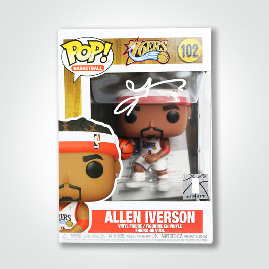 Allen Iverson Signed 76ers Funko Pop!