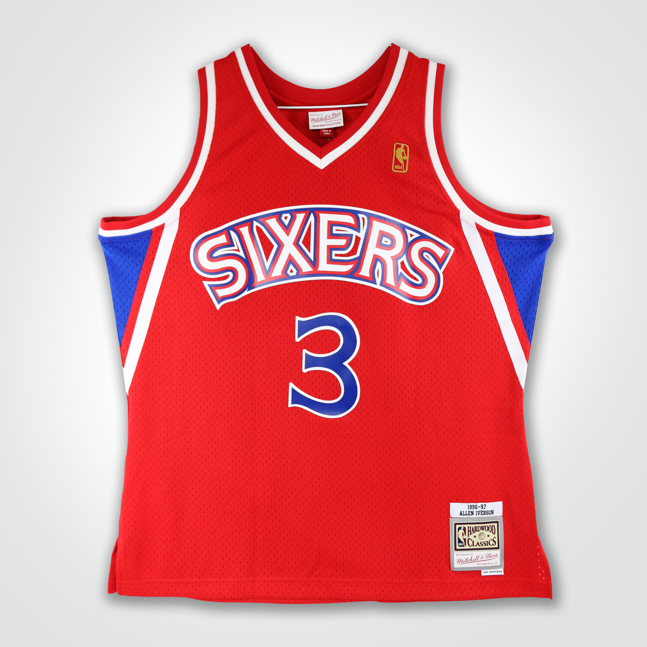 Allen Iverson Signed 76ers Mitchell & Ness Swingman 96-97 Jersey