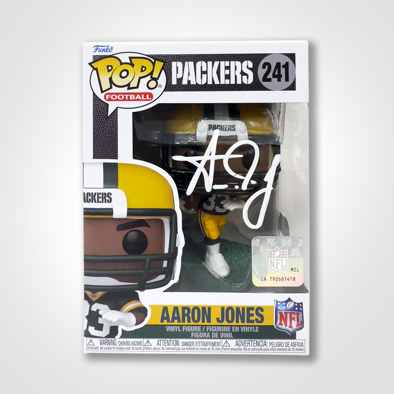 Aaron Jones Signed Packers Funko Pop!