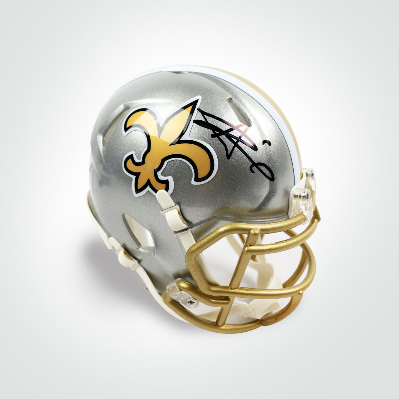 Alvin Kamara Signed Saints Flash Mini Helmet