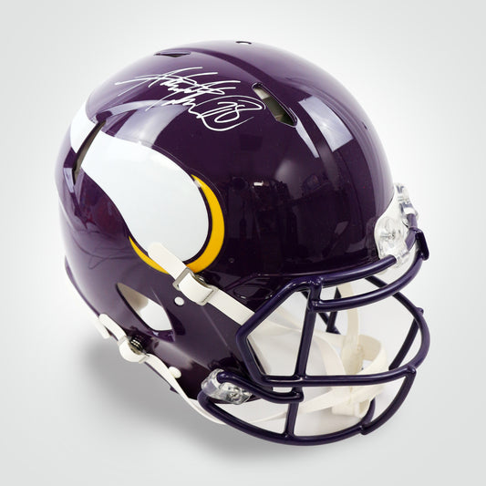 Adrian Peterson Signed Vikings Throwback Speed Full Size Authentic Helmet