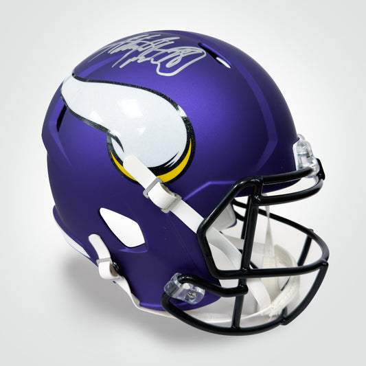 Adrian Peterson Signed Vikings Speed Full Size Replica Helmet