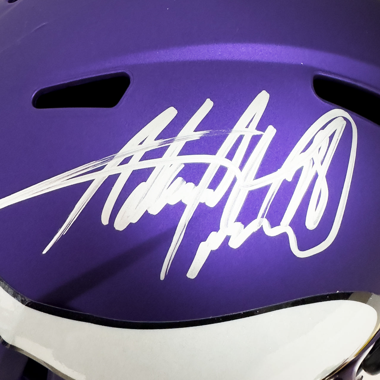 Adrian Peterson Signed Vikings Speed Full Size Replica Helmet