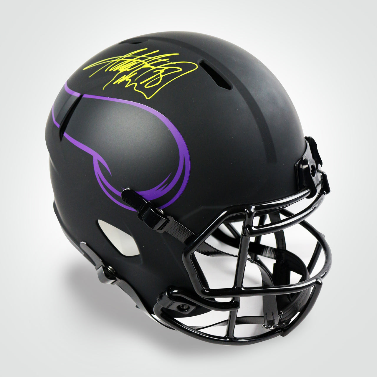 Adrian Peterson Signed Vikings Eclipse Full Size Replica Helmet