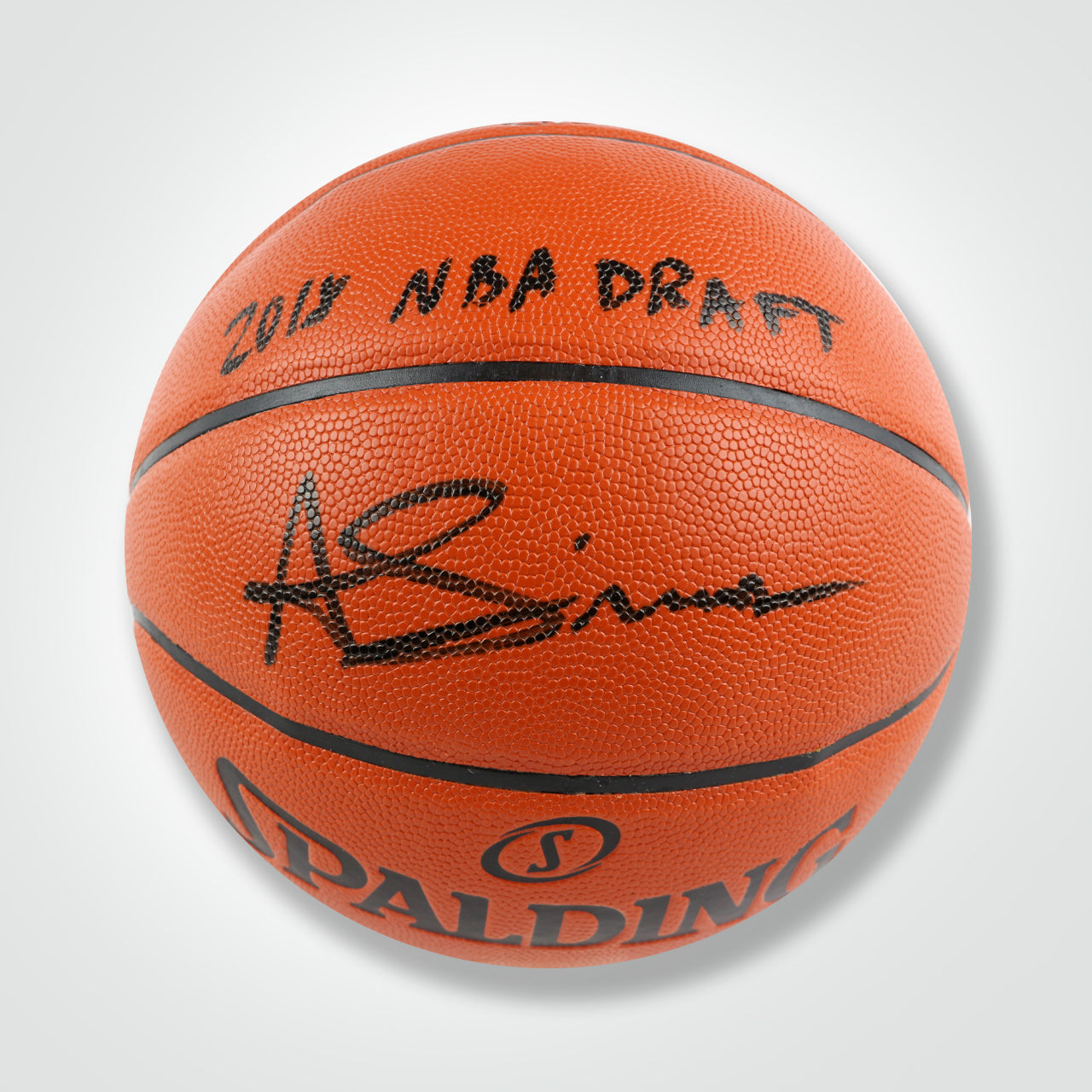 Anfernee Simons Signed Spalding Basketball Inscribed "2018 NBA Draft"
