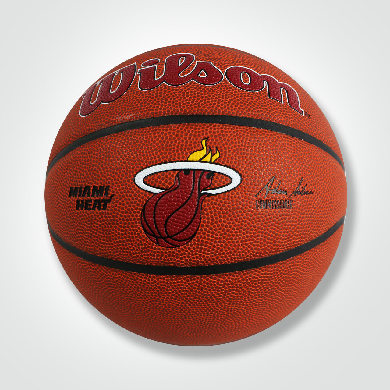 Bam Adebayo Signed Miami Heat Wilson Basketball