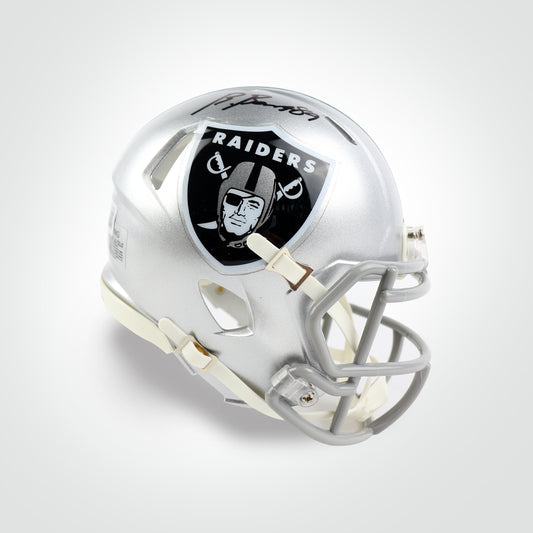 Brock Bowers Signed Raiders Speed Mini Helmet