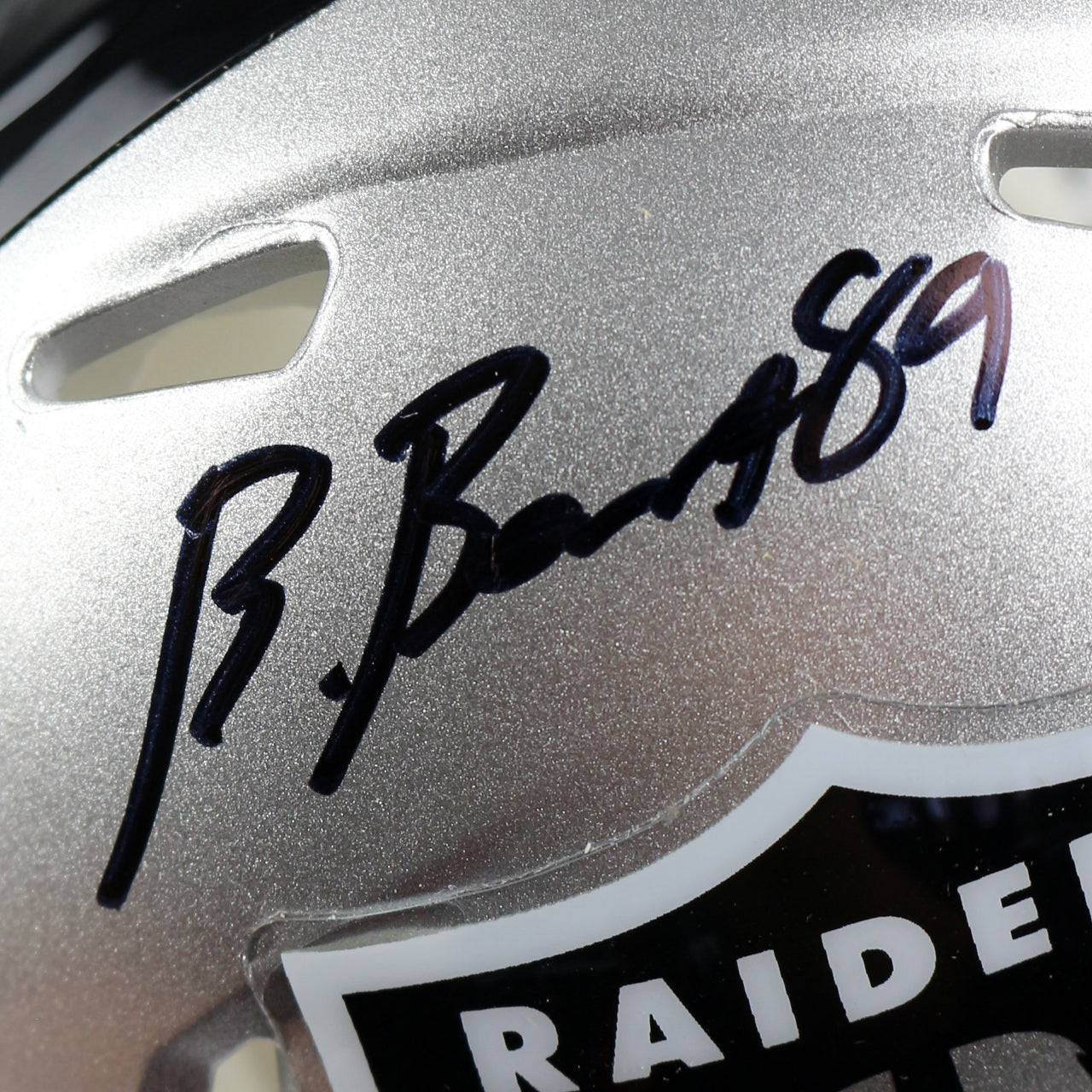 Brock Bowers Signed Raiders Speed Mini Helmet