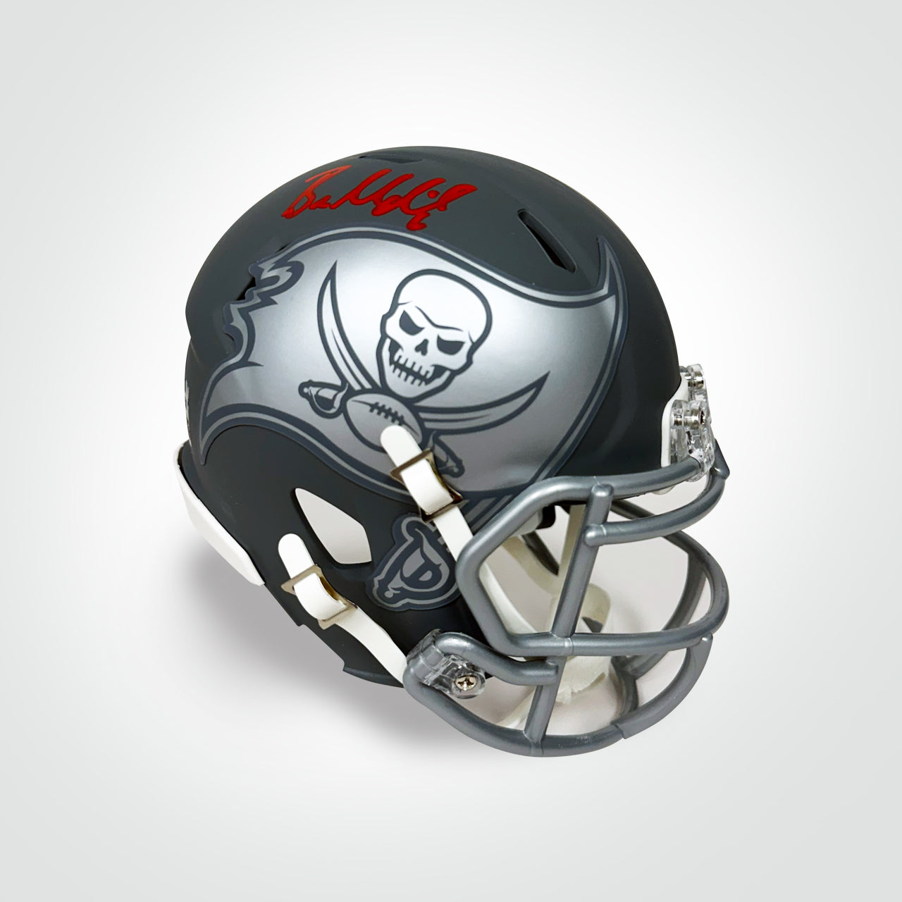 Baker Mayfield Signed Buccaneers Slate Mini Helmet