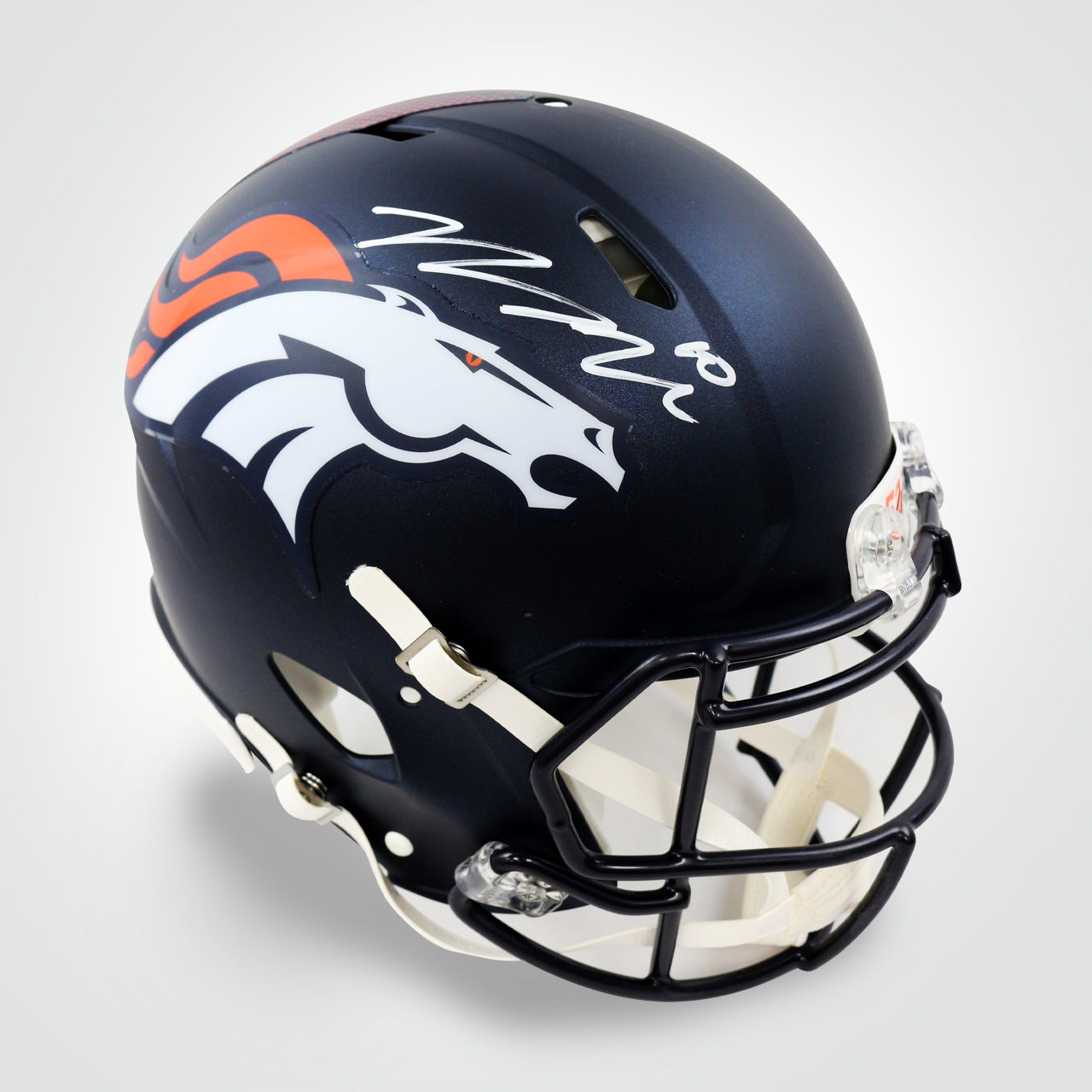 Bo Nix Signed Broncos Speed Full Size Authentic Helmet