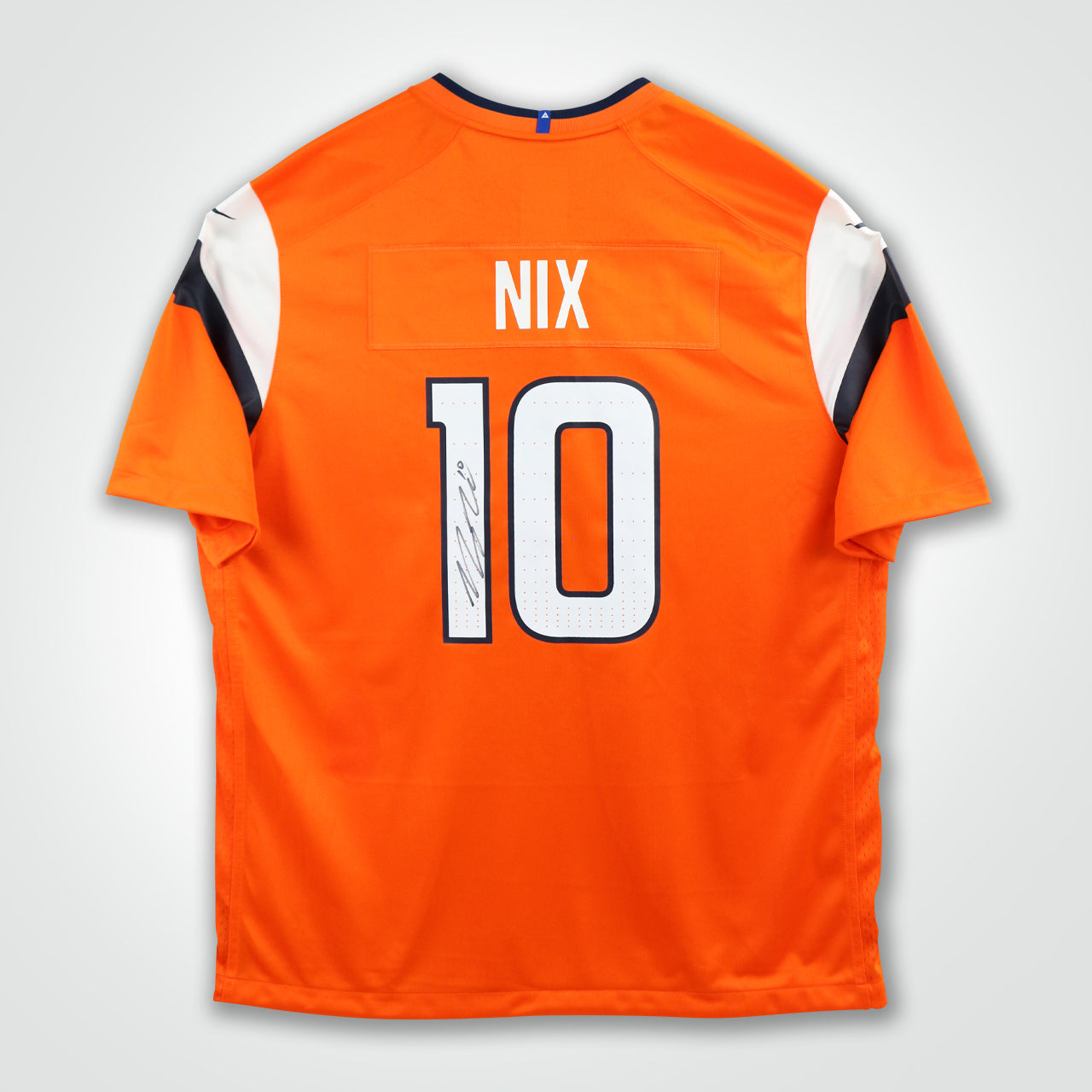 Bo Nix Signed Broncos Nike Game  Jersey