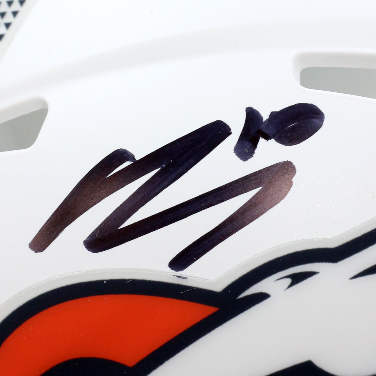 Bo Nix Signed Broncos Alternate Mini Helmet