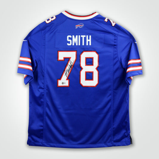 Bruce Smith Signed Bills Nike Game Jersey