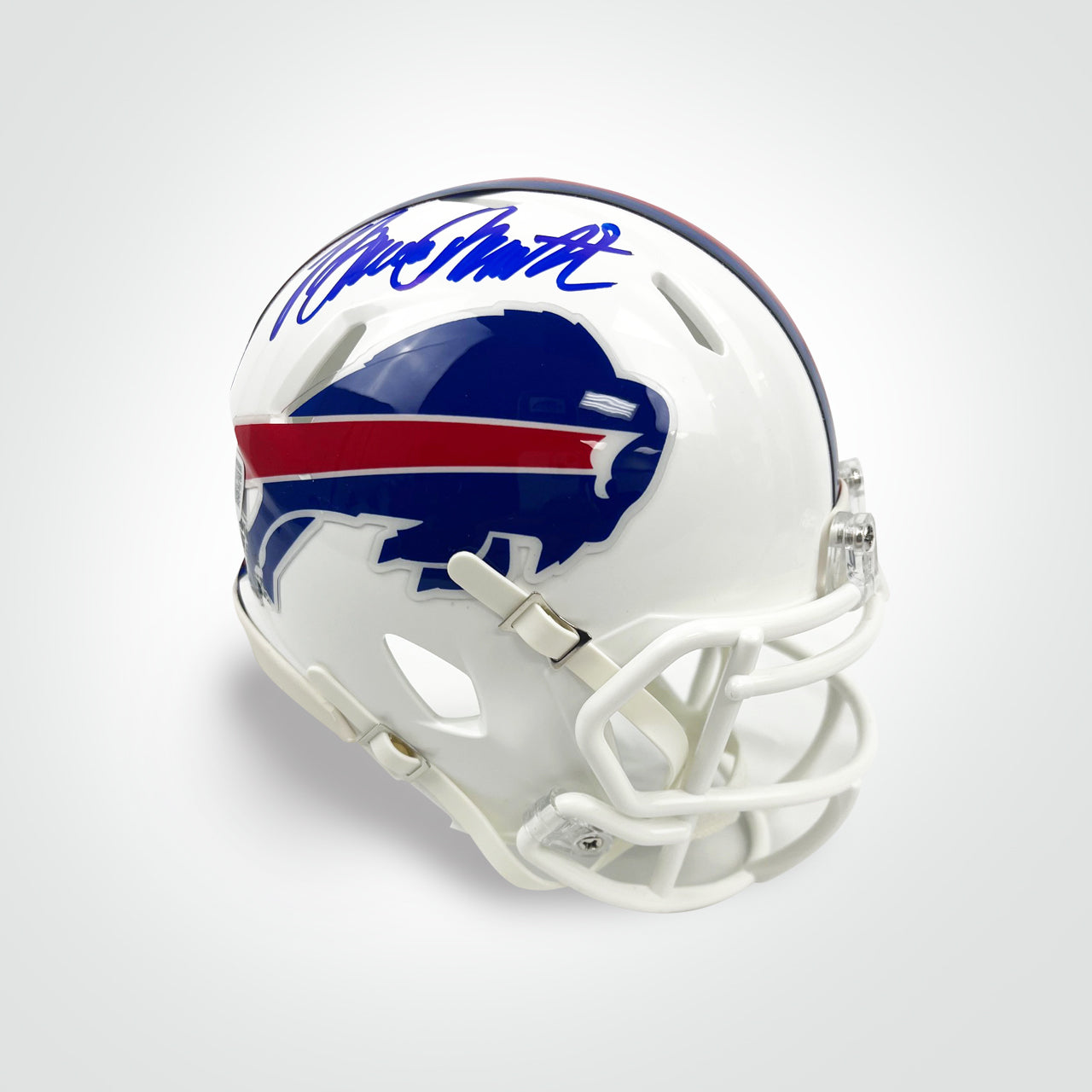 Bruce Smith Signed Bills Speed Mini Helmet