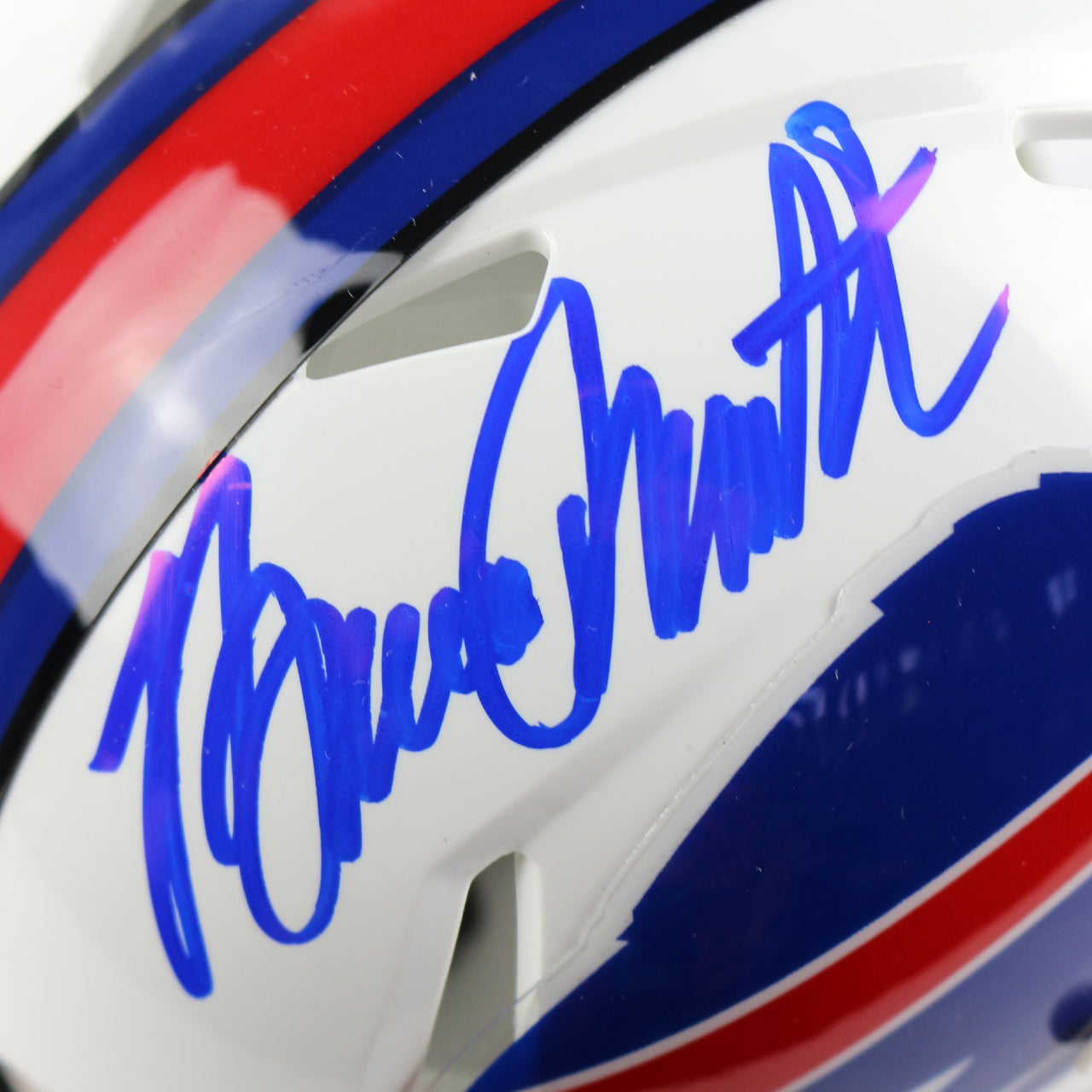 Bruce Smith Signed Bills Speed Mini Helmet