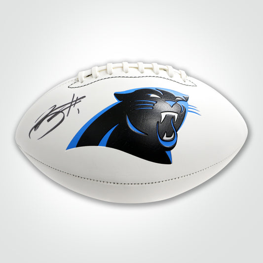 Bryce Young Signed Panthers White Logo Football