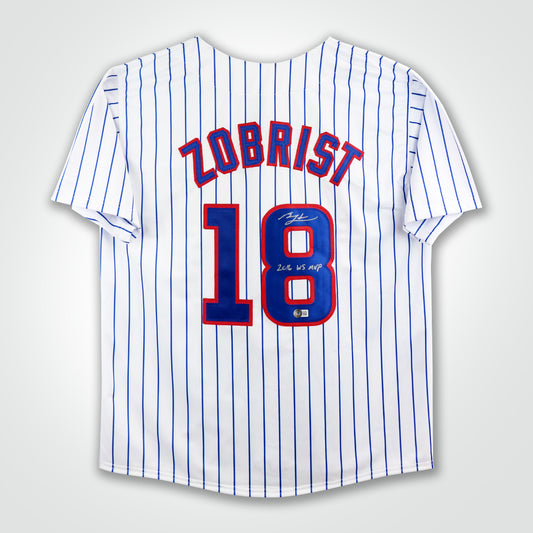 Ben Zobrist Signed Jersey Inscribed "2016 WS MVP"