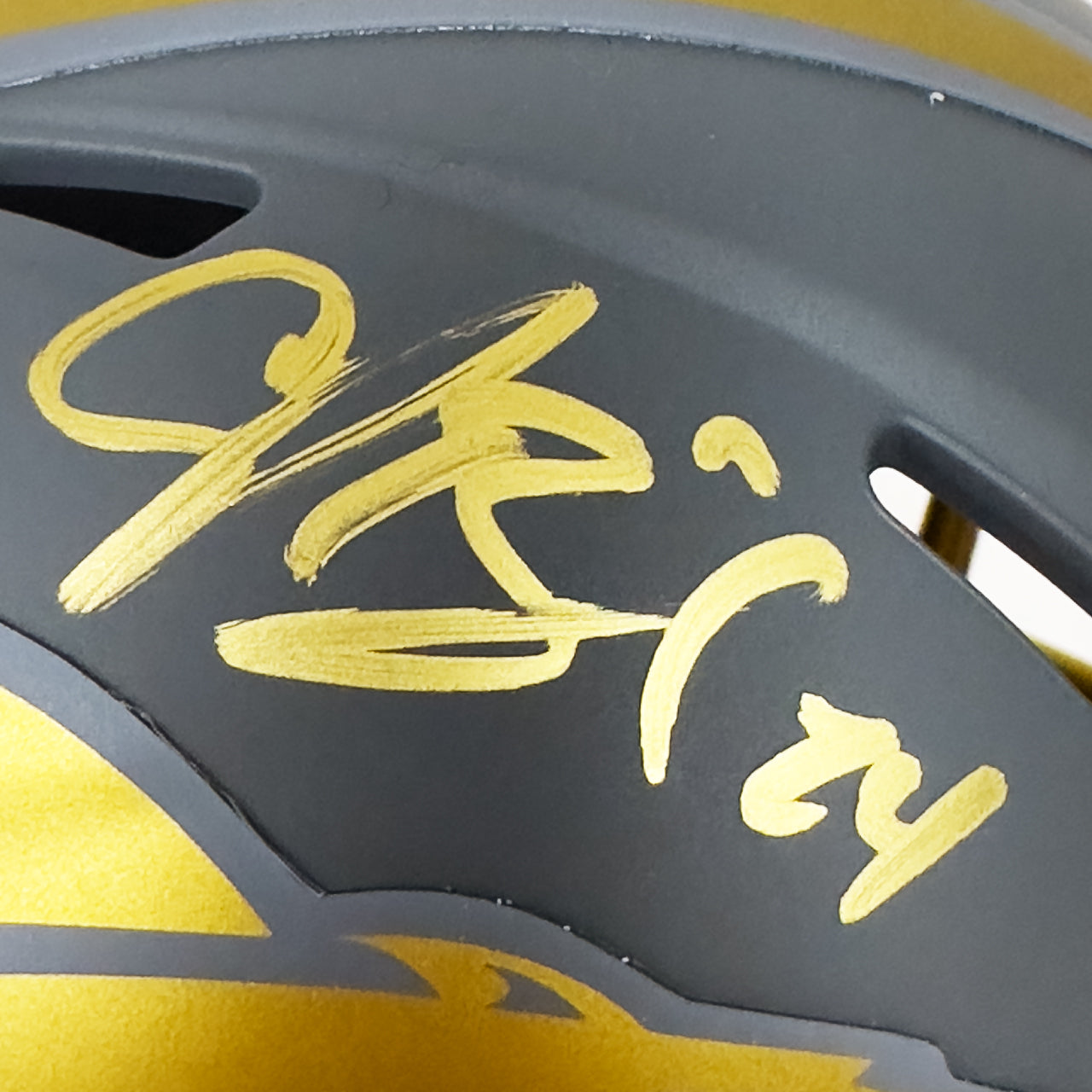 Champ Bailey Signed Broncos Slate Mini Helmet