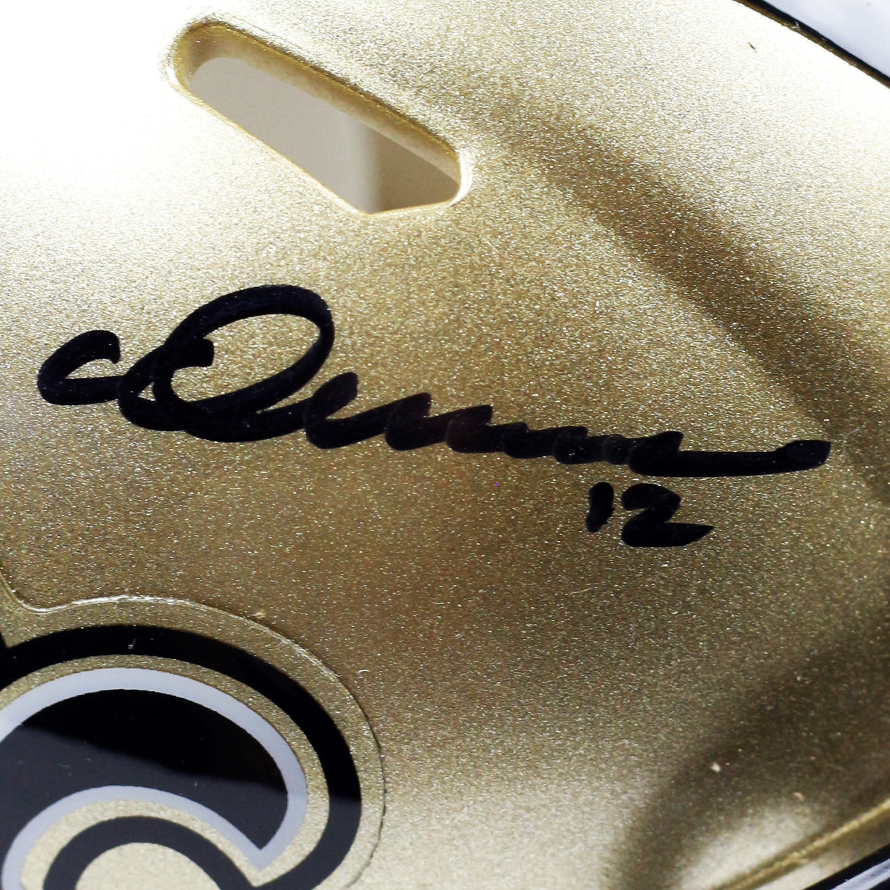 Chris Olave Signed Saints Speed Mini Helmet