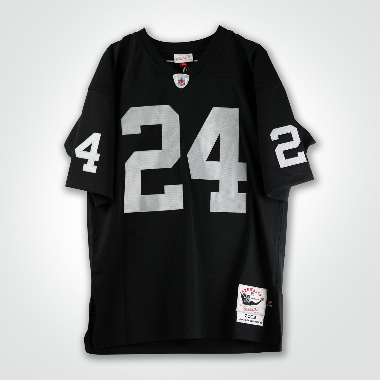 Charles Woodson Signed Raiders Mitchell & Ness Authentic Jersey