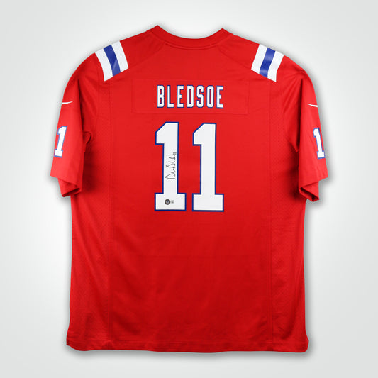 Drew Bledsoe Signed Patriots Nike Game Jersey