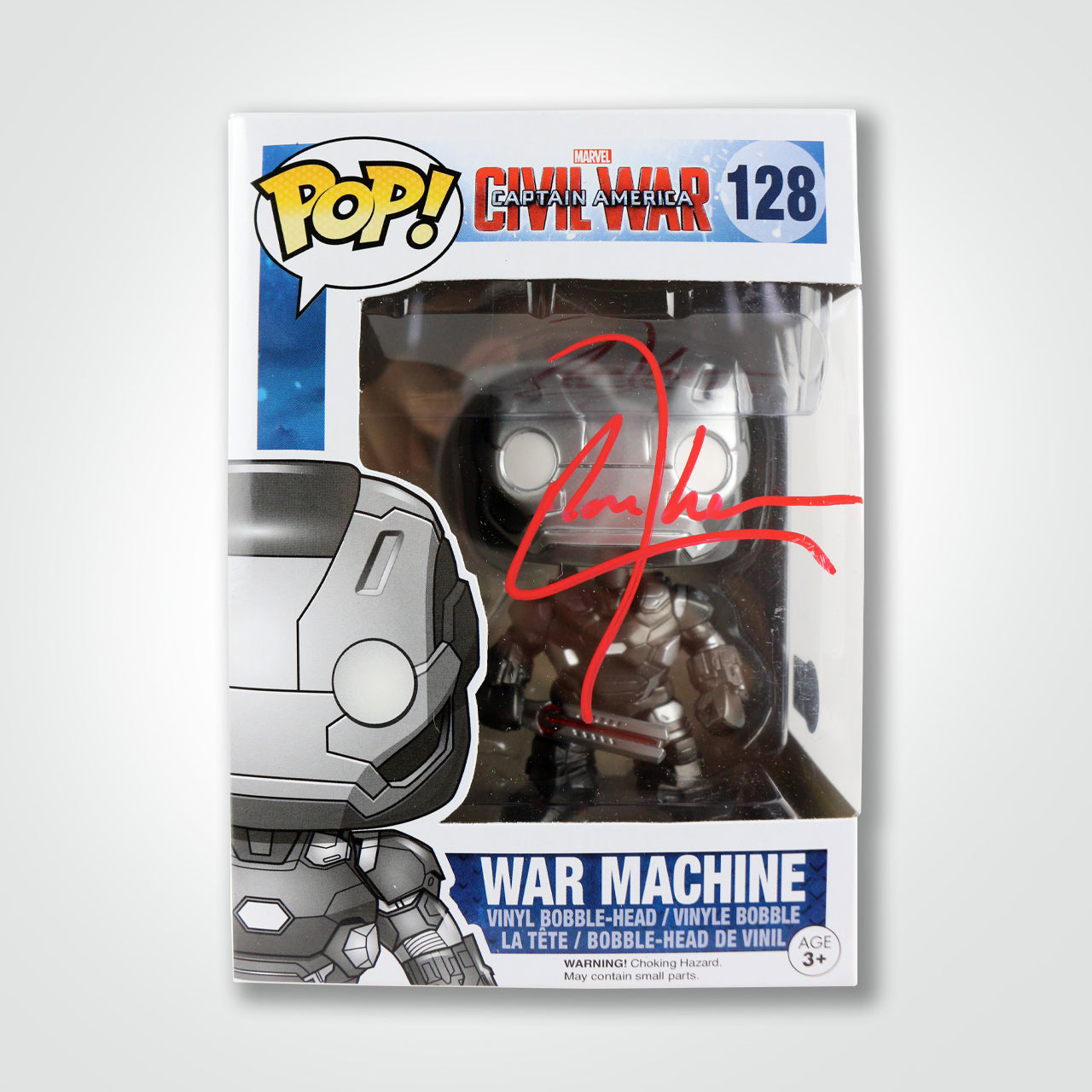 Don Cheadle Signed War Machine Funko POP!