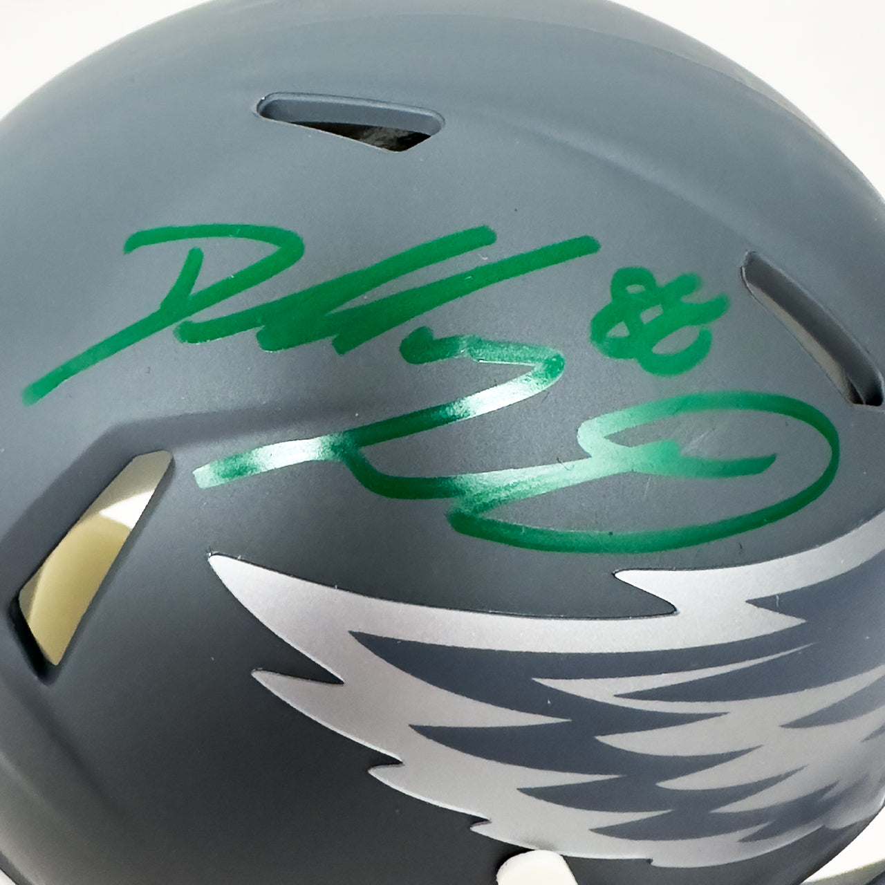 Dallas Goedert Signed Eagles Slate Mini Helmet