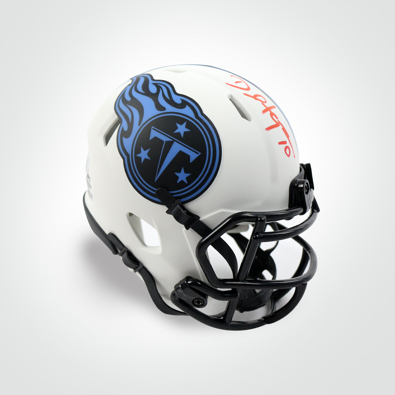 Deandre Hopkins Signed Titans Lunar Mini Helmet