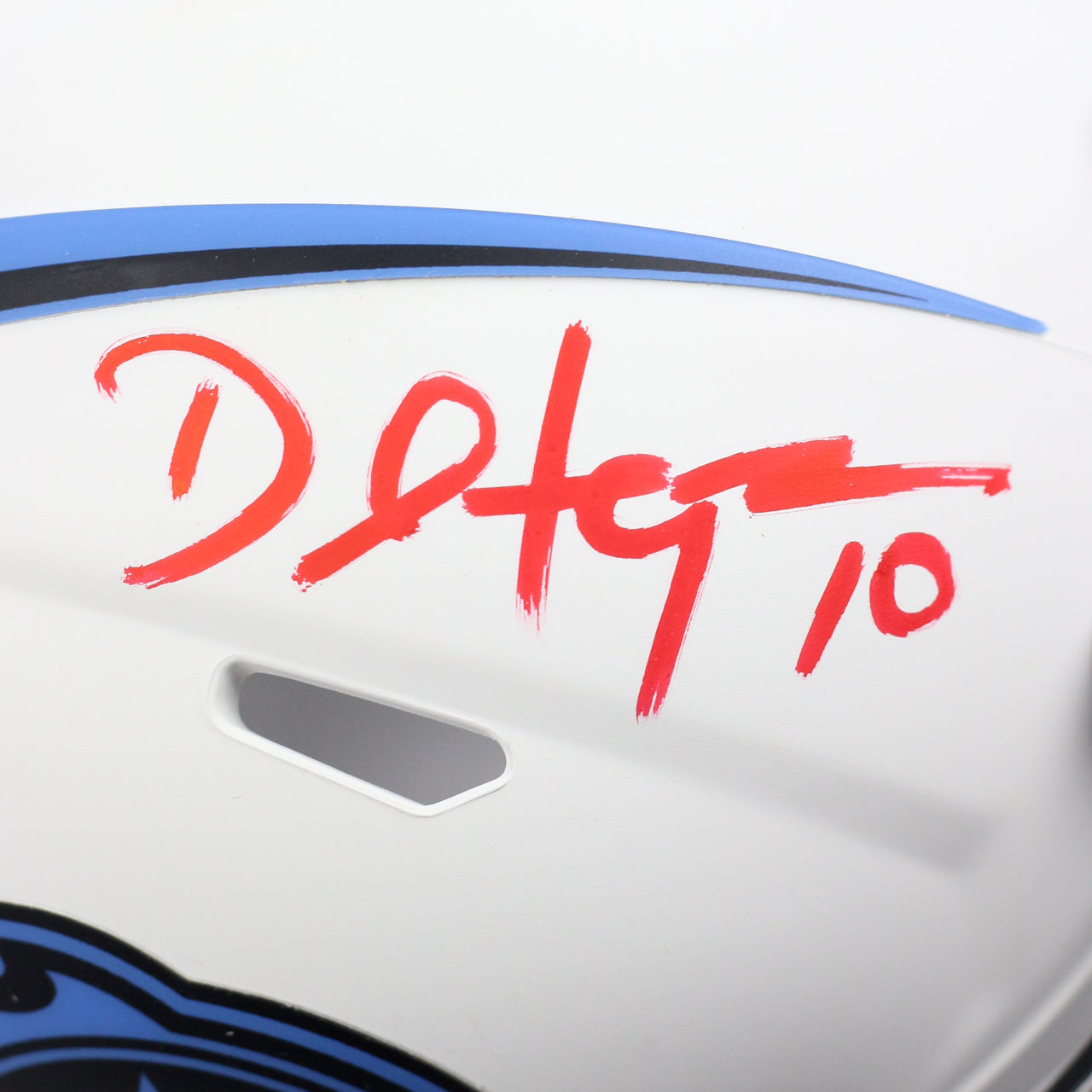 Deandre Hopkins Signed Titans Lunar Mini Helmet