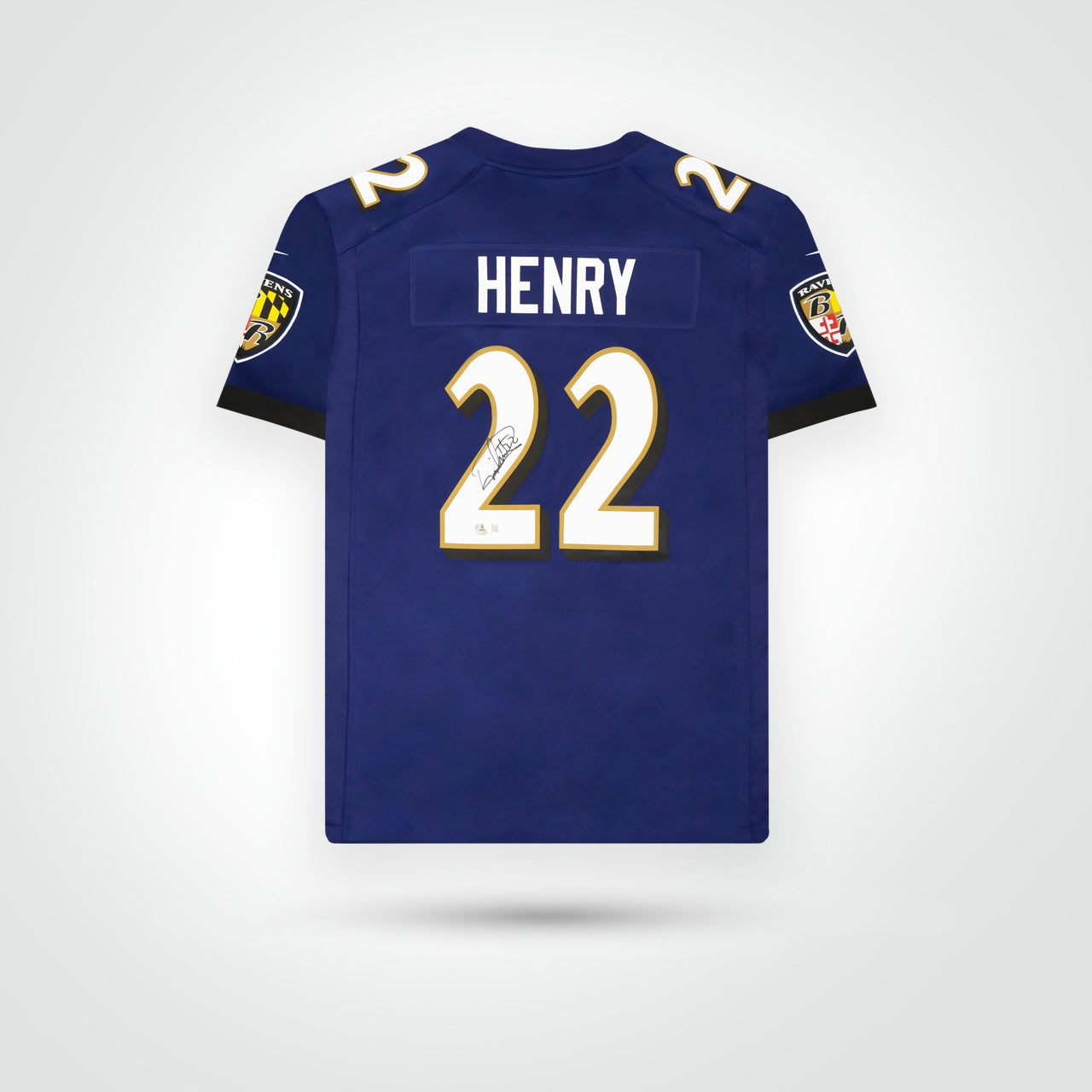 Derrick Henry Signed Ravens Nike Game Jersey