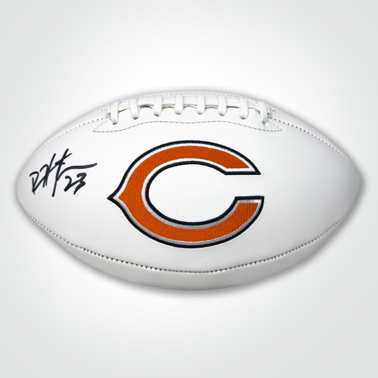 Devin Hester Signed Bears White Logo Football