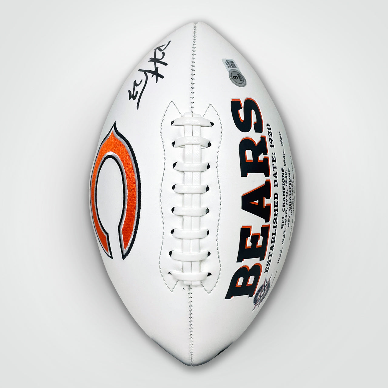 Devin Hester Signed Bears White Logo Football