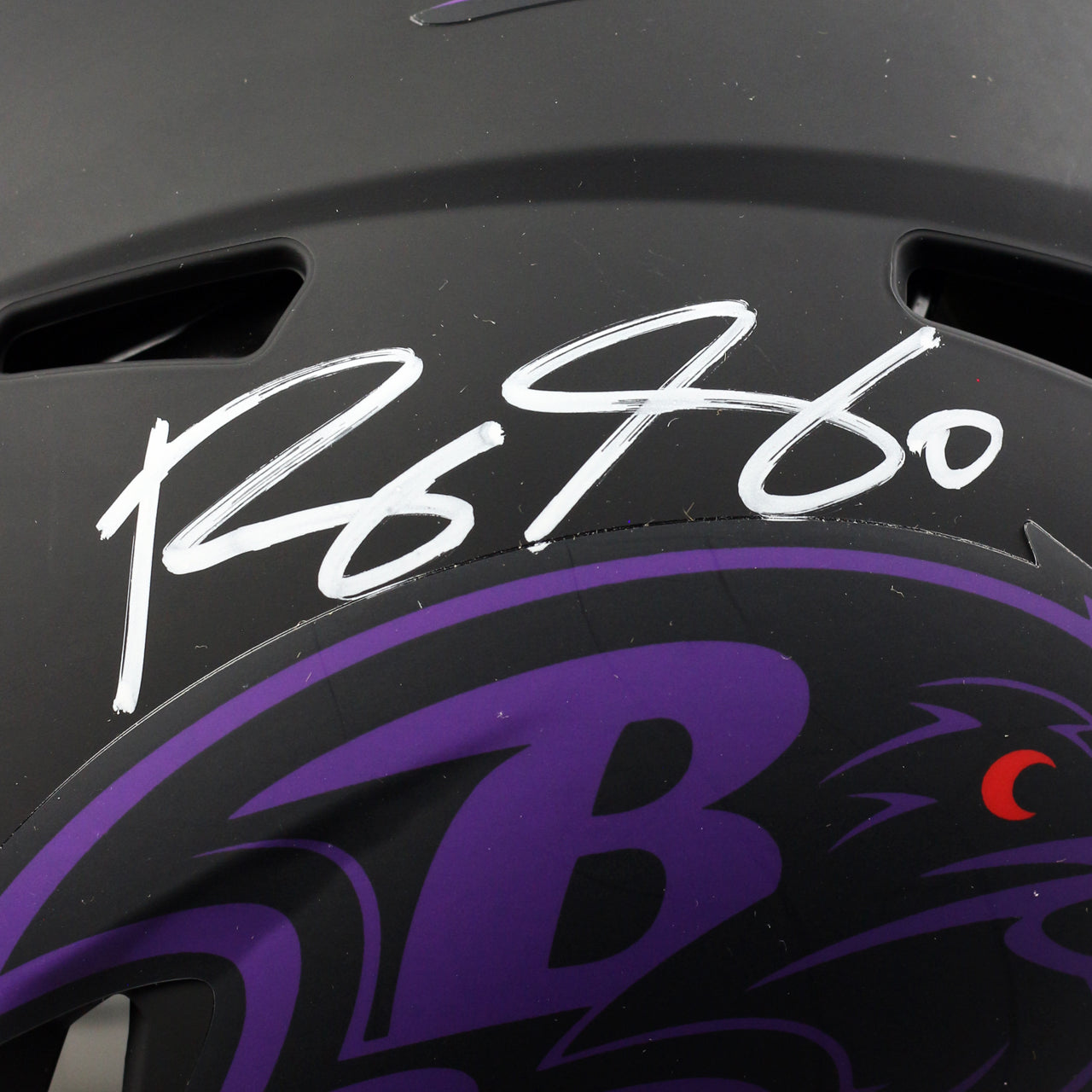 Derrick Henry & Roquan Smith Dual Signed Ravens Eclipse Full Size Authentic Helmet