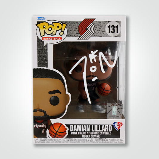 Damien Lilliard Signed Trail Blazer Funko Pop!