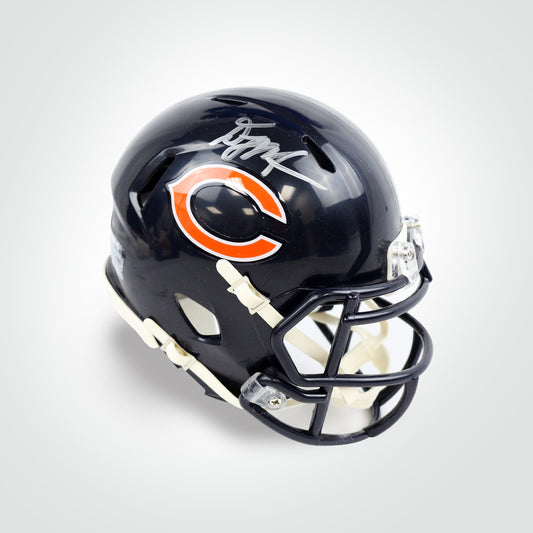 D.J. Moore Signed Bears Speed Mini Helmet