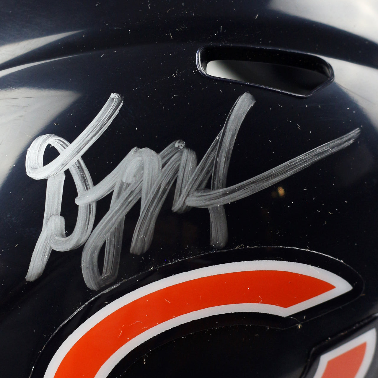 D.J. Moore Signed Bears Speed Mini Helmet