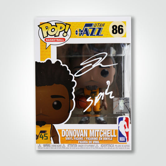 Donovan Mitchell Signed Jazz Funko Pop!