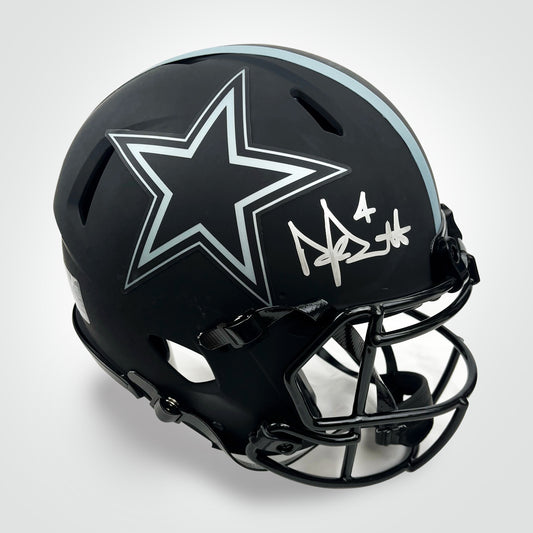 Dak Prescott Signed Cowboys Eclipse Speed Full Size Authentic Helmet