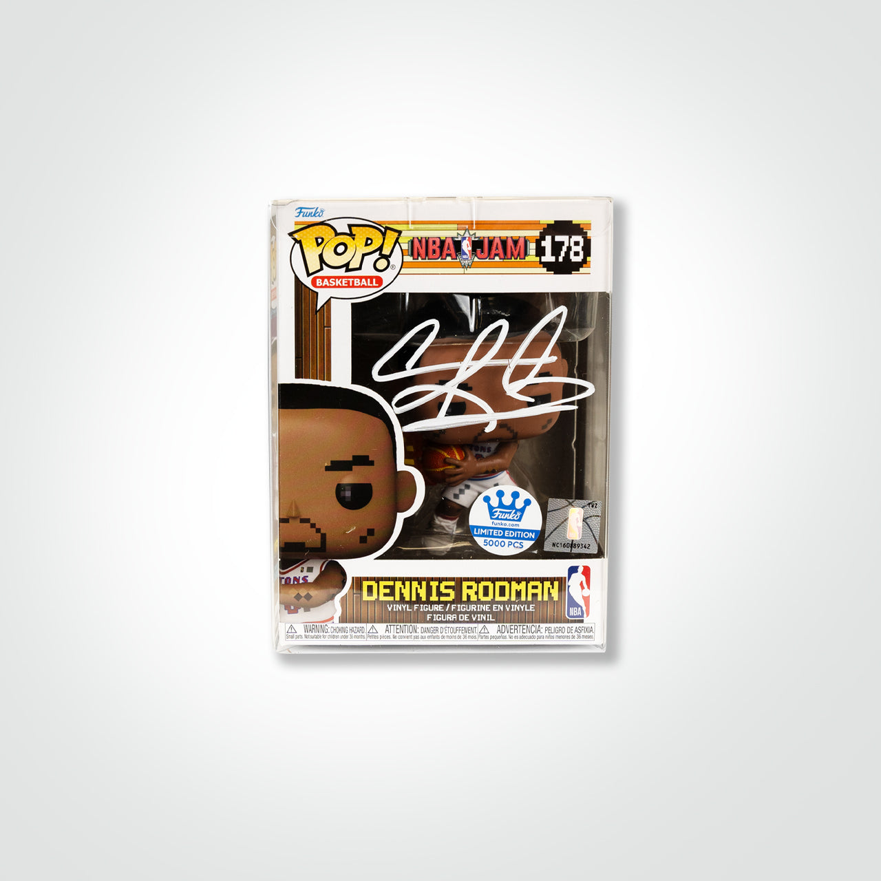 Dennis Rodman Signed Pistons Funko Pop!