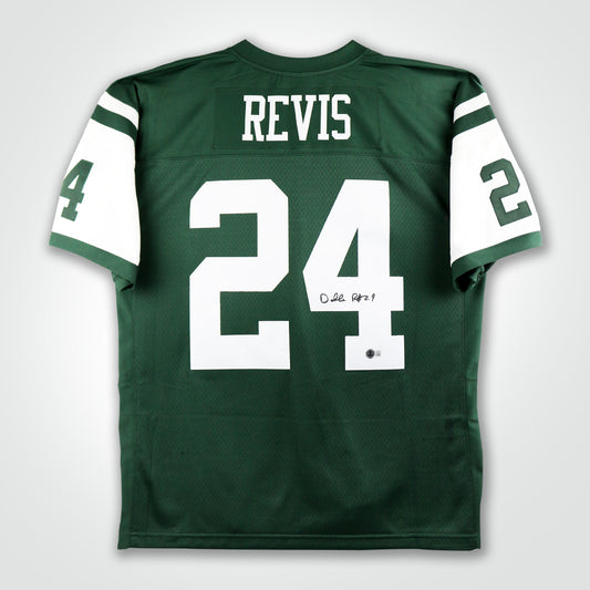 Darrelle Revis Signed Jets Mitchell & Ness Replica Jersey