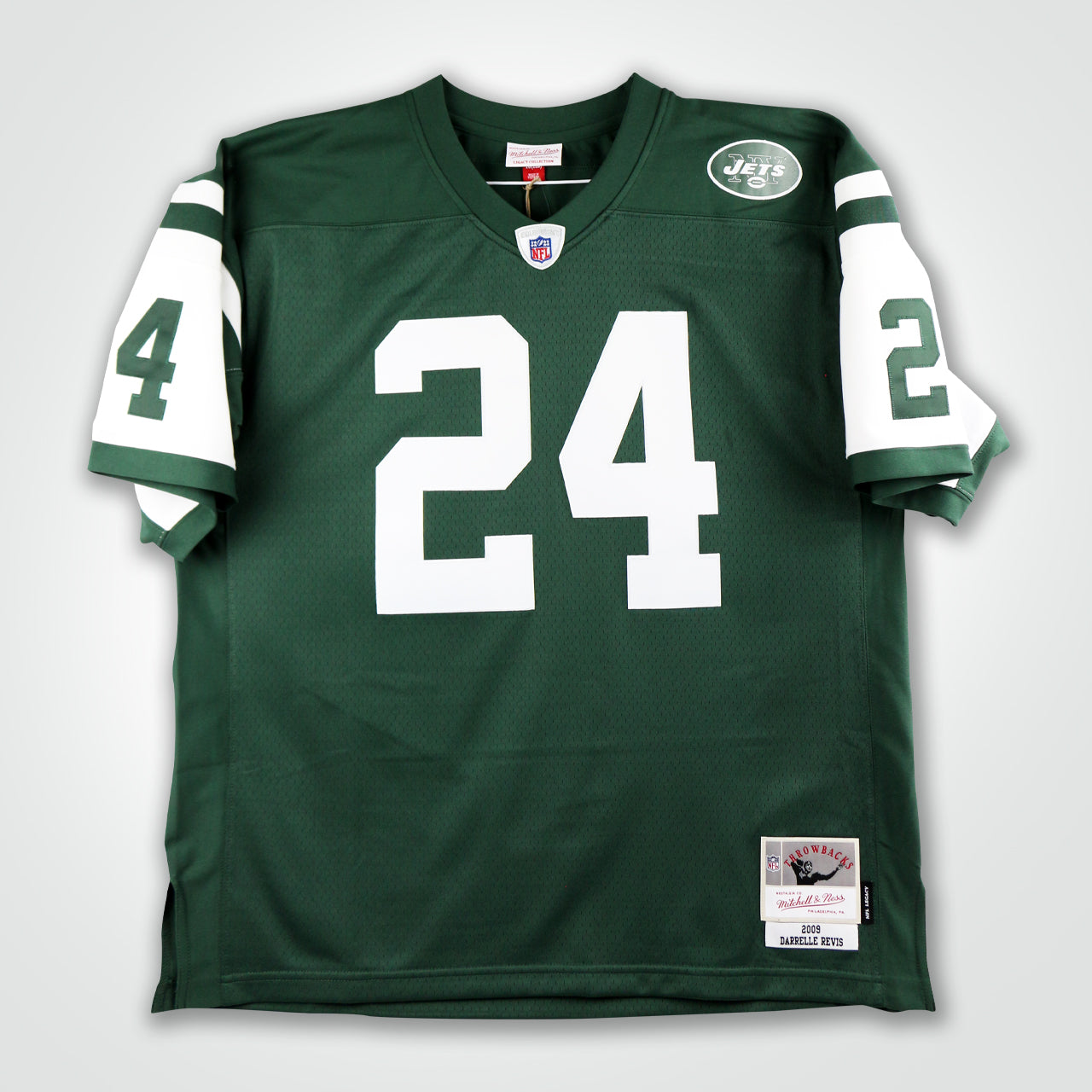 Darrelle Revis Signed Jets Mitchell & Ness Replica Jersey