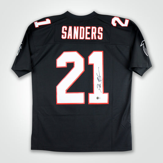 Deion Sanders Signed Falcons Mitchell & Ness Replica Jersey