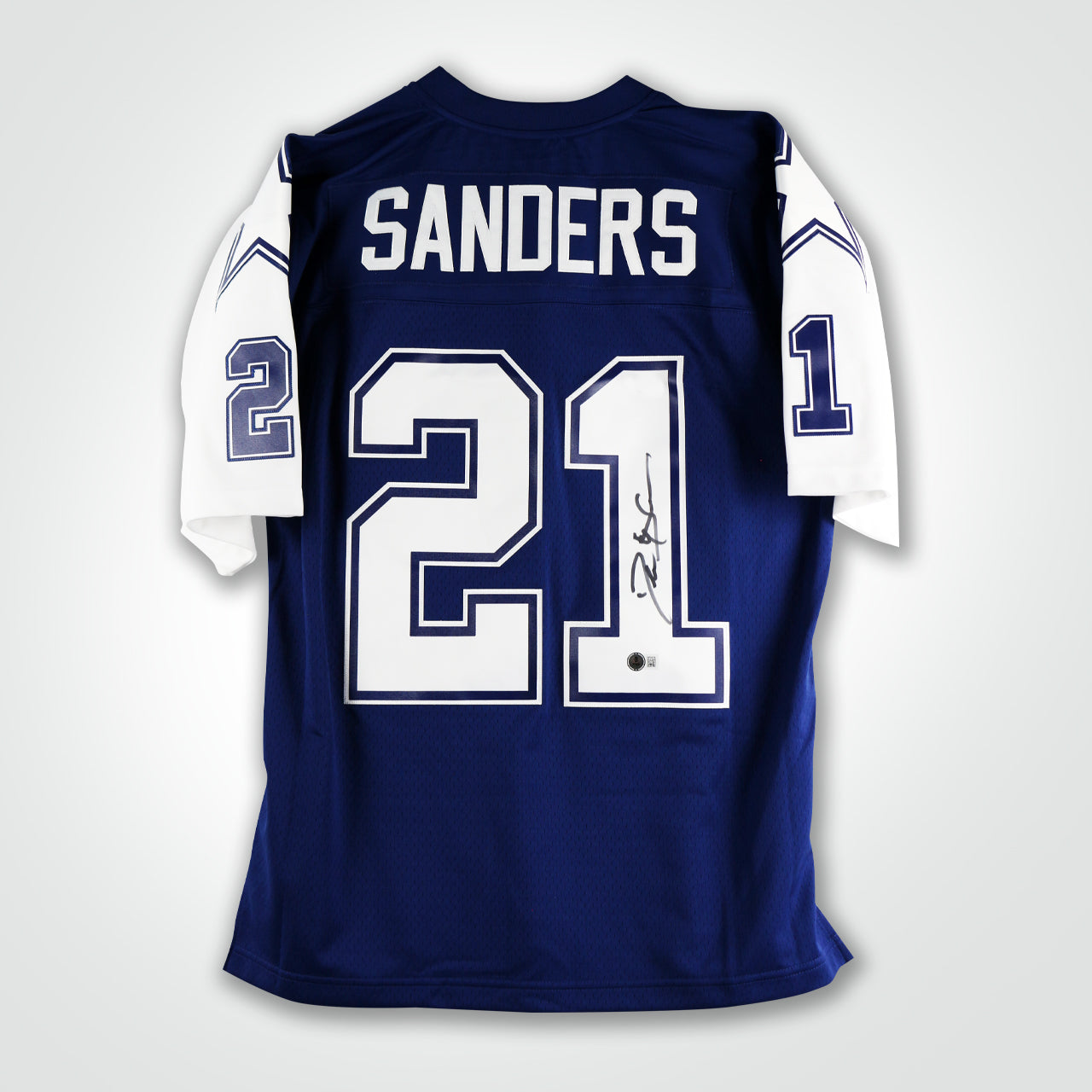 Deion Sanders Signed Cowboys Mitchell & Ness Replica Jersey