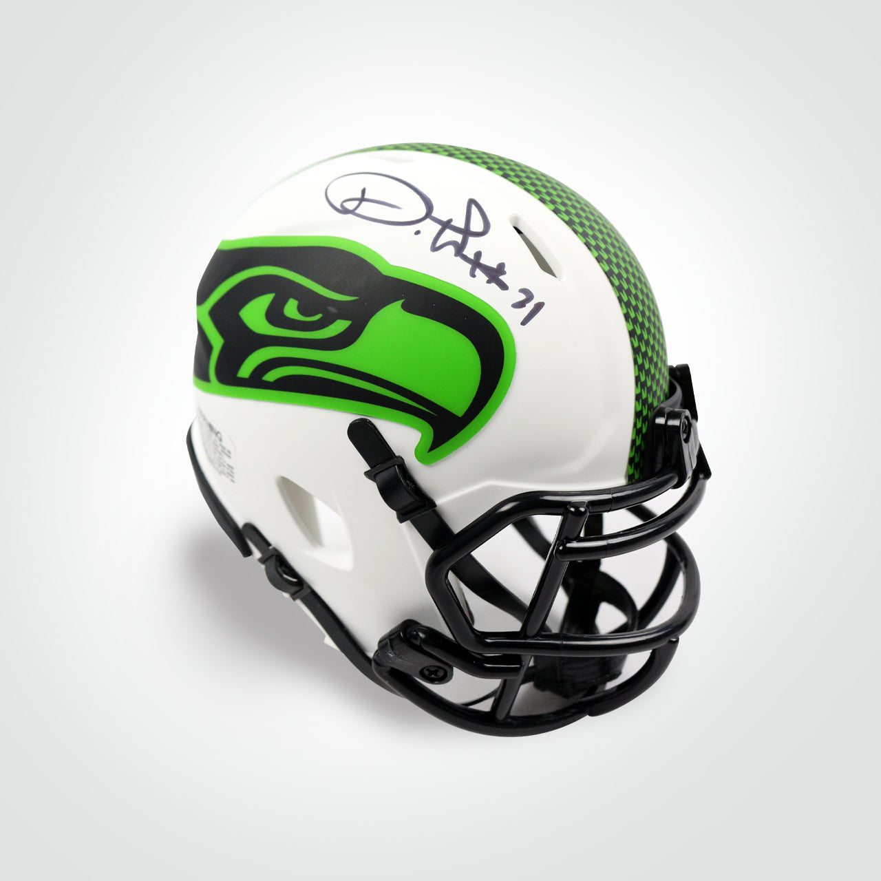 Devon Witherspoon Signed Seahawks Lunar Mini Helmet